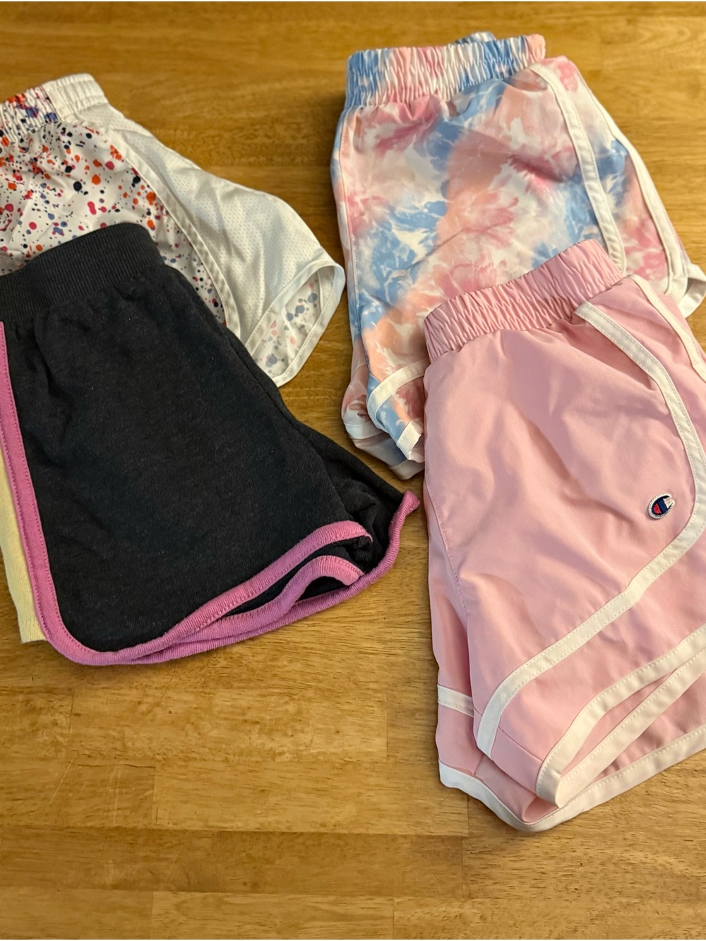 Lot of (4) Girls Mixed Brands Athletic Shorts, Size 7/8